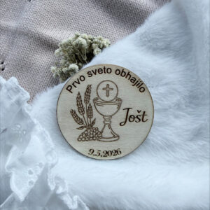 lesen magnet za prvo obhajilo kot darilo za goste