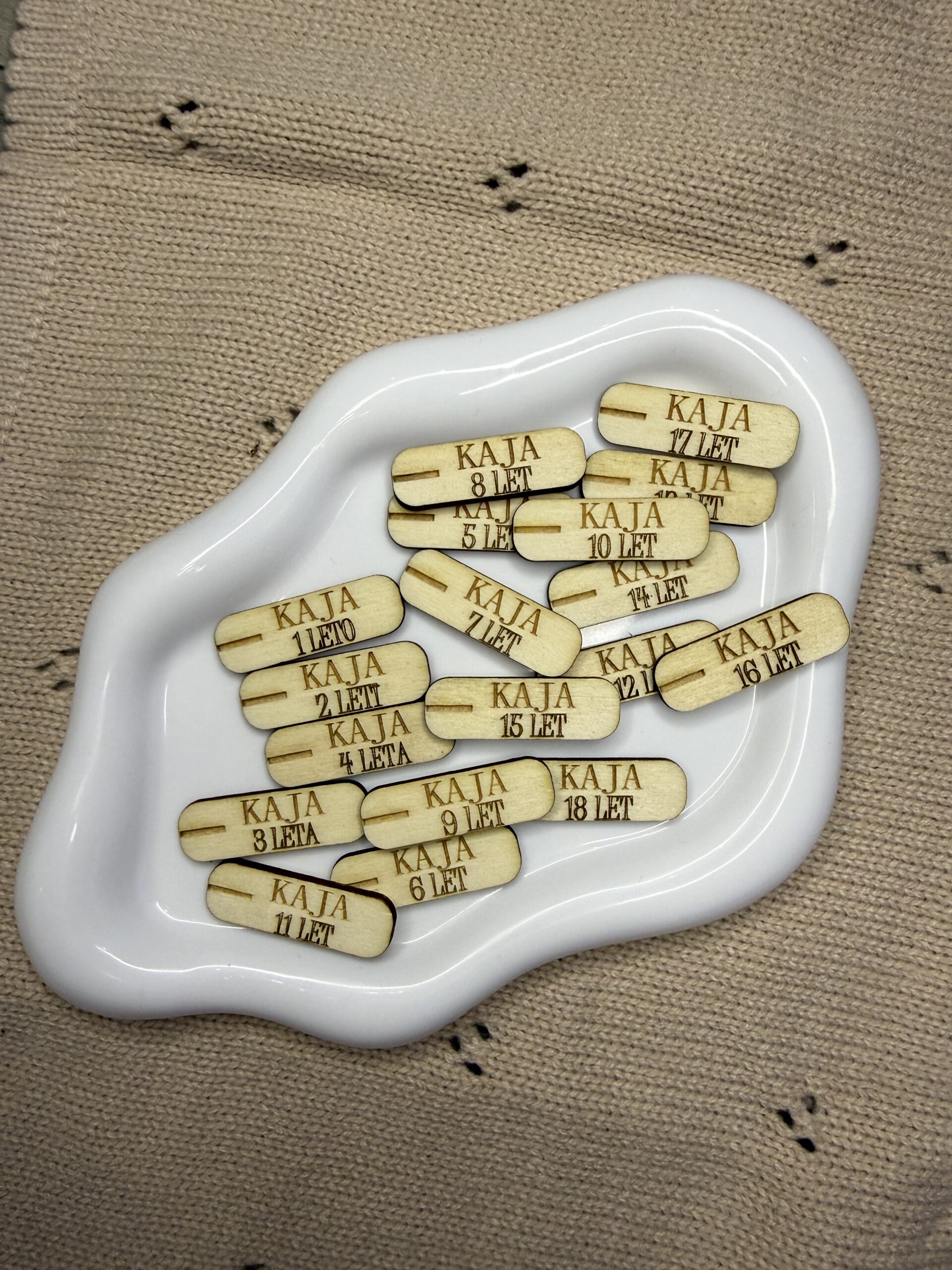 Lesen stenski merilnik višine z imenom – personaliziran - slika 4