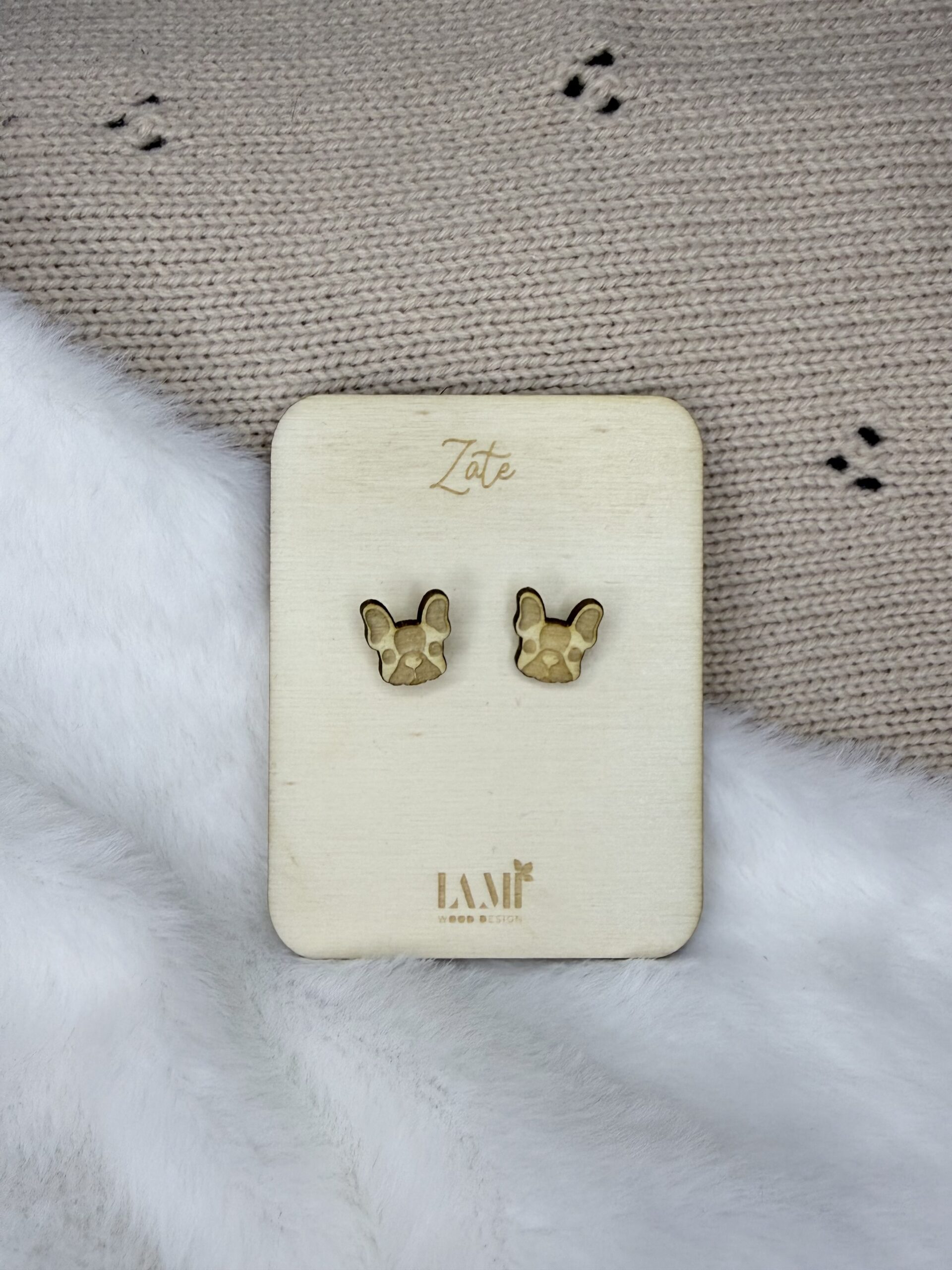 Leseni uhani - več motivov - slika 5