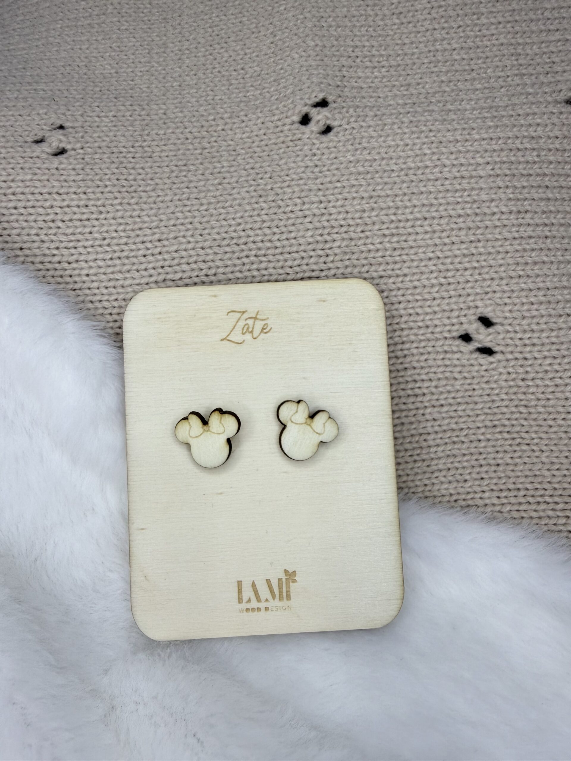 Leseni uhani - več motivov - slika 4