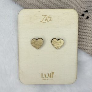 Leseni uhani - srčki