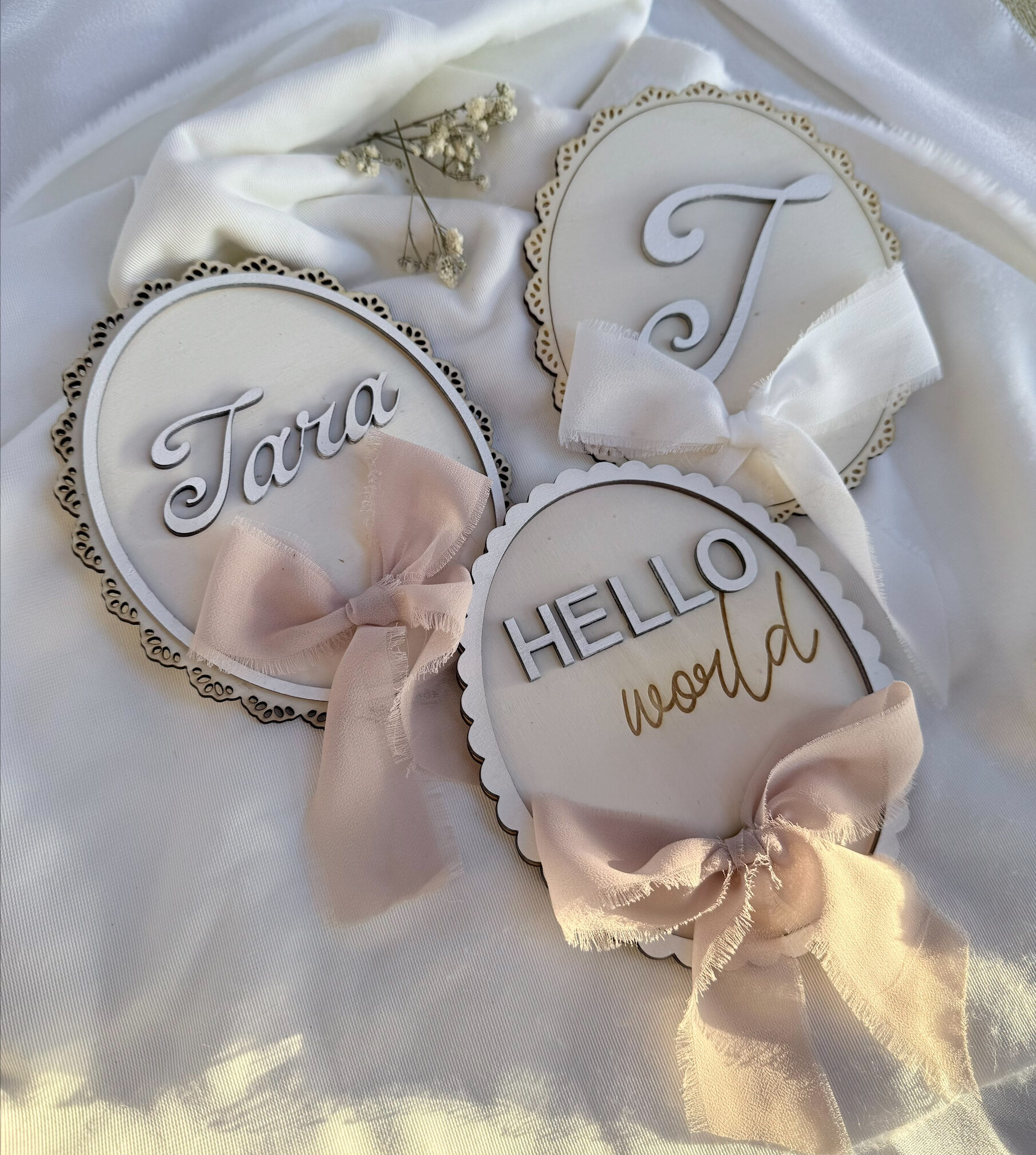 Personalizirana lesena oznanitvena kartica