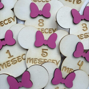 lesene kartice mejnikov za dojenčka