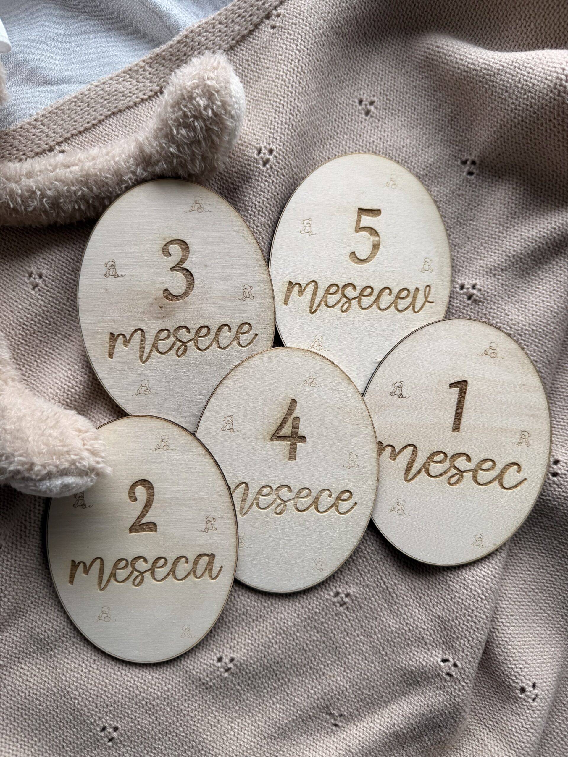 Milestone kartice motiv medvedkov