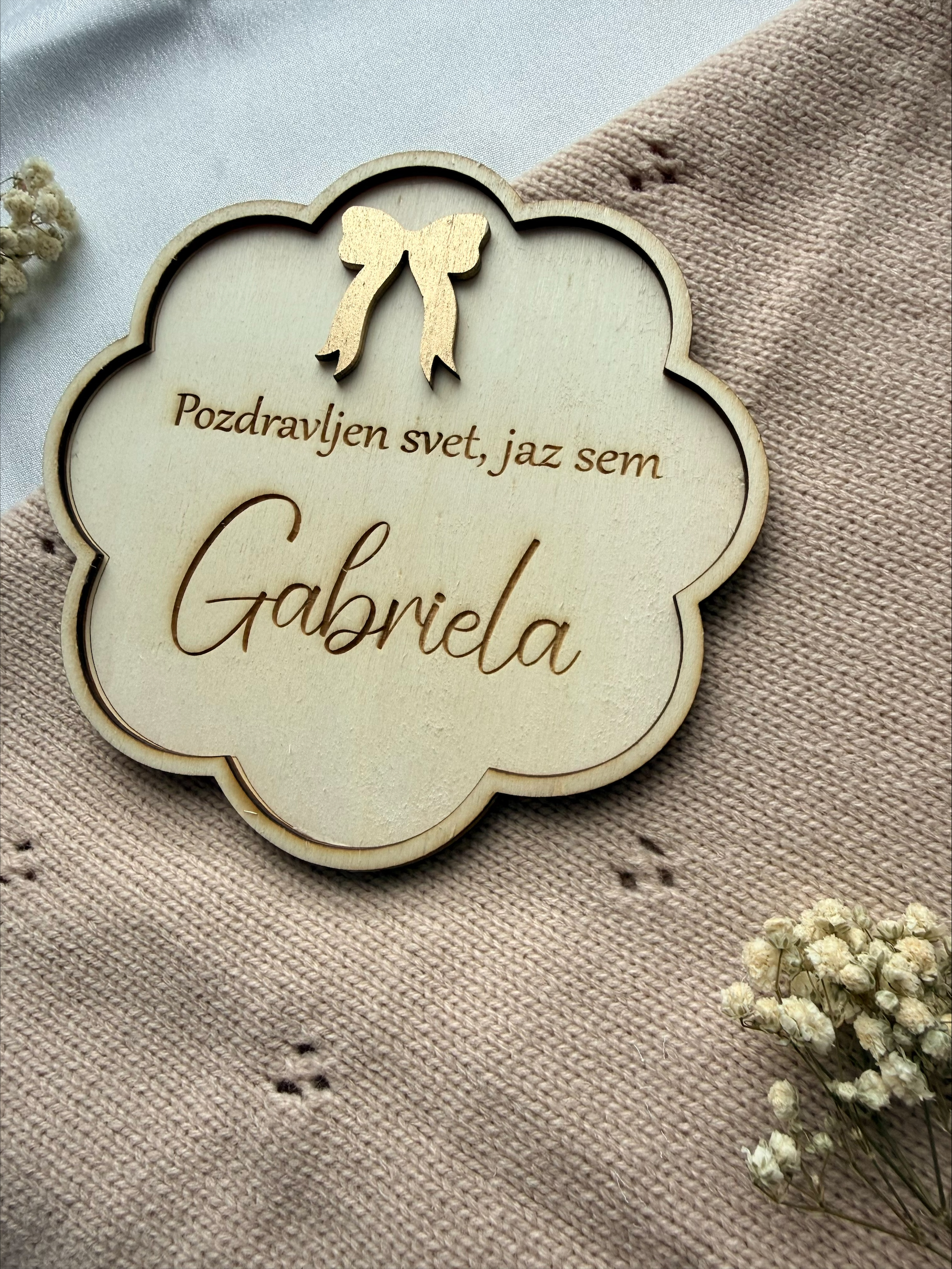 Oznanitvena kartica v obliki cvetlice - slika 3